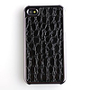 Bubble Pattern Leather Back Case Cover for iPhone 4 Peach Red