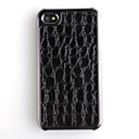 Bubble Pattern Leather Back Case Cover for iPhone 4 Peach Red