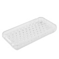 Bubble Transparent Soft Case for iPhone4 (White)