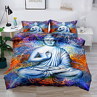 Buddha Bedding Set Mandala Quilt Cover Luxury Twin King Size Bed Sets Bohemian Bedclothes 2/3pcs With Pillowcase Bedding Set with 1 or 2 Pillowcase(Single Twin only 1pcs) miniinthebox
