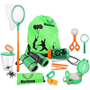 Bug Catching Kit for Kids/Outdoor Explorer Kit,  Camping Hiking Set with Binoculars,  Flashlight,  Butterfly Net,  Compass,  Great Birthday Gifts for 4 5 6 Year Old Boys Girls miniinthebox