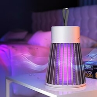 Bug Zapper Mosquito Trap Killer Lamp Electric LED UV Flying Insect Repellent Light Portable USB Rechargeable Trap Flying Insect Killer for Home Pest Control Insect Repellent miniinthebox