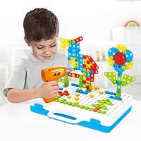 Building Blocks Educational Toy Construction Set Toys Screw Toy Drill Set 237 pcs Family Bolster compatible Plastic Shell Legoing Electronic DIY Hand-made Boys and Girls Toy Gift / Kid