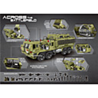 Building Blocks Military Blocks Vehicle Playset Educational Toy Construction Set Toys 1377 pcs compatible PPABS Legoing Cute All Toy Gift / Kids