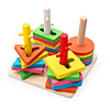 Building Blocks Shape Sorter Toy 1 pcs Creative compatible Metal Shell Legoing Cute Geometric Pattern Parent-Child Interaction Toy Gift / Kid