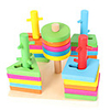 Building Blocks Shape Sorter Toy Parent-Child Interaction Kid