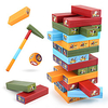 Building Blocks Stacking Game Adorable Decompression Toys Parent-Child Interaction Kids Intermediate All 1 pcs