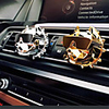 Bulldog Car Air Freshener Car Perfume Fragrance Scent Smell in the Car Styling Car Accessories Ornament for XM3 tesla Diffuser
