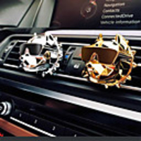 Bulldog Car Air Freshener Car Perfume Fragrance Scent Smell in the Car Styling Car Accessories Ornament for XM3 tesla Diffuser