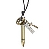 Bullet Pattern Cow Leather Necklace