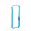 Bumper Frame Case for Apple iPhone 4 with Metal Button - Blue