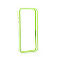 Bumper Frame Case for Apple iPhone 4 with Metal Button(Green - Translucent)