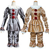 Burlesque Clown Pennywise Outfits Halloween Props Men