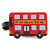 Bus Shaped Travel Tag - How Was Your Bus Trip