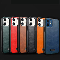 Business Leather Case For Apple iPhone 12 12mini 12Pro max iPhone 11 11Pro 11Pro max iPhone SE X XS XR XSMAX Cases Solid Colored Back Cover PU Leather TPU Case for iPhone 8plus 7plus miniinthebox
