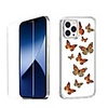 Butterfly Case For Apple iPhone 12 iPhone 11 iPhone 12 Pro Max Unique Design Protective Case with Screen Protector Shockproof Back Cover TPU