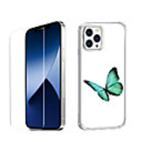 Butterfly Case For iPhone 12 iPhone 11 iPhone 12 Pro Max Unique Design Protective Case with Screen Protector Shockproof Back Cover TPU