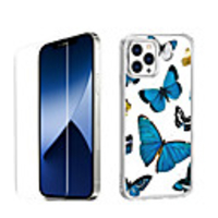 Butterfly Case For iPhone 12 iPhone 11 iPhone 12 Pro Max Unique Design Protective Case with Screen Protector Shockproof Back Cover TPU