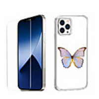 Butterfly Case For iPhone 12 iPhone 11 iPhone 12 Pro Max Unique Design Protective Case with Screen Protector Shockproof Back Cover TPU