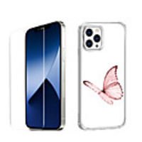 Butterfly Case For iPhone 12 iPhone 11 iPhone 12 Pro Max Unique Design Protective Case with Screen Protector Shockproof Back Cover TPU