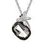Butterfly Pattern And Big Twinkling Crystal Fashion Necklace