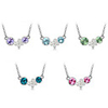 Butterfly Pattern Fashion Design Crystal Necklace with Diamond