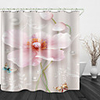 Butterfly Pink Flowers Digital Printing Shower Curtain Shower Curtains Hooks Modern Polyester New Design