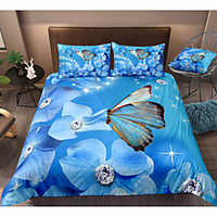 Butterfly Print 3-Piece Duvet Cover Set Hotel Bedding Sets Comforter Cover with Soft Lightweight Microfiber,  Include 1 Duvet Cover,  2 Pillowcases for Double/Queen/King(1 Pillowcase for Twin/Single) miniinthebox