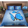 Butterfly Print 3-Piece Duvet Cover Set Hotel Bedding Sets Comforter Cover with Soft Lightweight Microfiber,  Include 1 Duvet Cover,  2 Pillowcases for Double/Queen/King(1 Pillowcase for Twin/Single) miniinthebox