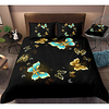 Butterfly Print 3-Piece Duvet Cover Set Hotel Bedding Sets Comforter Cover with Soft Lightweight Microfiber,  Include 1 Duvet Cover,  2 Pillowcases for Double/Queen/King(1 Pillowcase for Twin/Single) miniinthebox