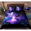 Butterfly Print 3-Piece Duvet Cover Set Hotel Bedding Sets Comforter Cover with Soft Lightweight Microfiber,  Include 1 Duvet Cover,  2 Pillowcases for Double/Queen/King(1 Pillowcase for Twin/Single) miniinthebox