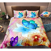 Butterfly Print 3-Piece Duvet Cover Set Hotel Bedding Sets Comforter Cover with Soft Lightweight Microfiber,  Include 1 Duvet Cover,  2 Pillowcases for Double/Queen/King(1 Pillowcase for Twin/Single) miniinthebox