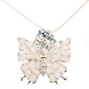 Butterfly Shape Silver Plating Long Necklace