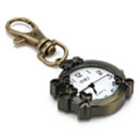 Butterfly Unisex Alloy Analog Quartz Keychain Watch (Bronze)