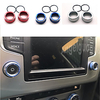 Button Audio Stereo Volume Control Knob Ring Cover for Volkswagen VW Tiguan Passat B8 Atlas golf mk7 jetta mk7