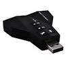 C-Media Powered Diamond Virtual 7.1-Surround USB 2.0 Sound Card with 2 Speakers and 2 Microphones
