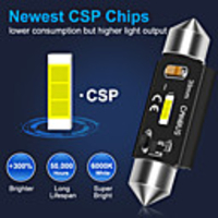 C5W LED CANBUS C10W led bulb Festoon 31mm 36mm 39mm 41mm CSP Car Interior Dome Lamp License Plate Reading Light White 12V