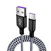 Cable 5A Supercharge Type C to USB A Quick Charging Fast Charger Nylon Braided Compatible for Huawei Mate 30 Pro P30 P20 Pro P10 Mate 20 Pro Huawei Mate 20 Mate 10 Nova 5 Pro Honor 20 long 3.3FT