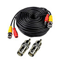Cables 1Pcs 100ft Video Power Cables BNC RCA with Bonus Connectors for Security Systems 3000cm