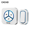 CACAZI 9909 IP44 Waterproof Wireless Doorbell 280M remote 48 ringtones 6 volume door chime tamper-proof door ring