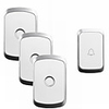 CACAZI A20 Home Security Wireless Music Doorbell Kit Waterproof AC 110-220V 300M Remote Wireless Door Bell 1 Button 3 Receivers
