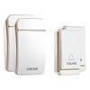 CACAZI Home Waterproof Wireless Doorbell Self-Powered LED Light No Battery Button Cordless Ring Bell 38 Chime 2 Button 2 Receiver