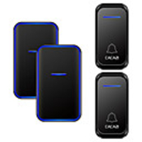 CACAZI Home Welcome Wireless Doorbell Waterproof 300M Remote 2 Button 2 Receiver Smart Calling Door Bell
