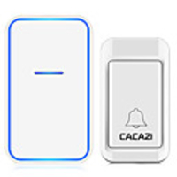 CACAZI Self Powered Home Wireless Doorbell No Battery Required Waterproof 120M Remote Smart House Ringbell Doorbell 220V Chime