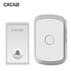 CACAZI Self-powered Waterproof Wireless Doorbell No battery Button 200M Remote LED Light Home cordless doorbell 36 Chime