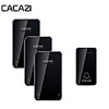 CACAZI Self-powered Waterproof Wireless Doorbell No Battery LED Light 200M Home Cordless Bell 1 Button 3Receiver