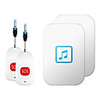 CACAZI Self-powered Waterproof Wireless Doorbell No Battery LED Light 200M Home Cordless Bell 1 Button 3Receiver