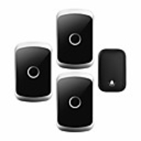 CACAZI Self-powered Waterproof Wireless Doorbell with No Battery Chime Smart Home Door Bell 1 Button 3 Receiver