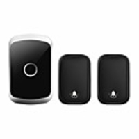 CACAZI Self-powered Waterproof Wireless Doorbell with No Battery Chime Smart Home Door Bell 2 Button 1 Receiver
