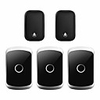 CACAZI Self-powered Waterproof Wireless Doorbell with No Battery Chime Smart Home Door Bell 2 Button 3 Receiver